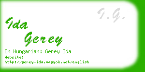 ida gerey business card